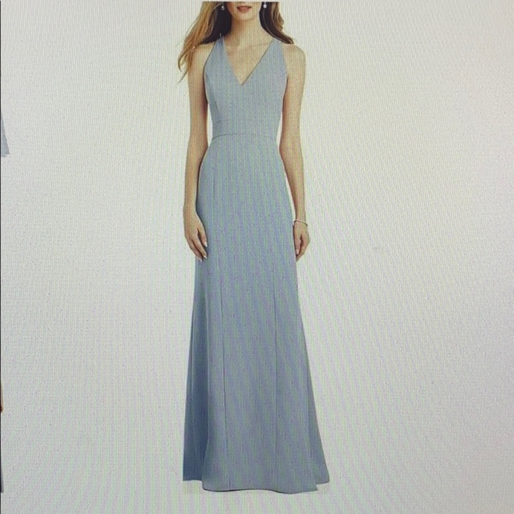 Pale Blue Bridesmaids Dress